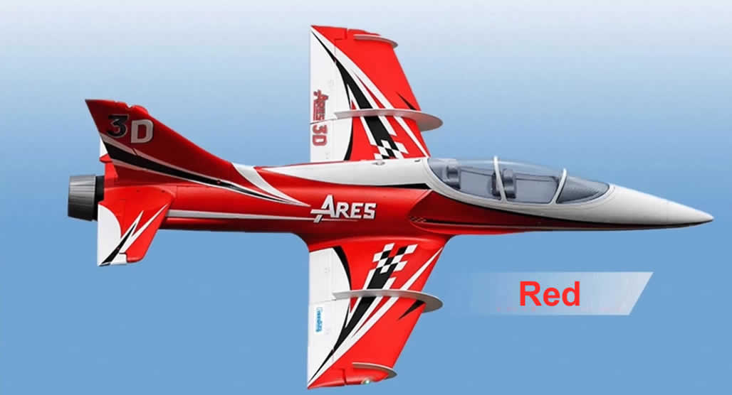 Freewing Ares 3D 90mm  EDF Sport Red Jet flight demo unboxing review