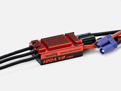 Freewing 120A V2 ESC Brushless Speed Control with  Reverse Brake Function