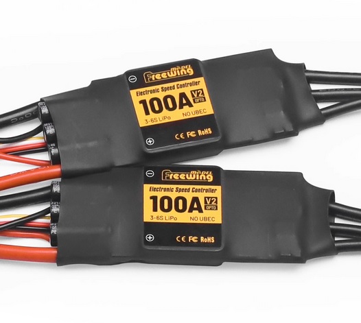 Freewing 100A  V2 Dual ESC With 10A UBEC  Reverse Brake Function