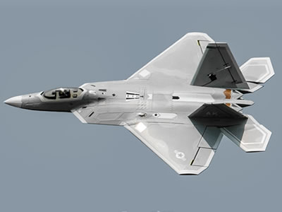 Freewing F-22 Raptor High Performance 70mm EDF ARF Plus RC Jet 