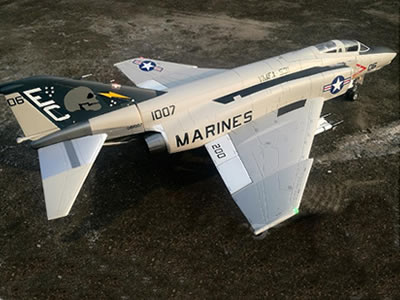 Freewing F-4D Phantom II  Grey 90mm EDF 6S PNP Jet