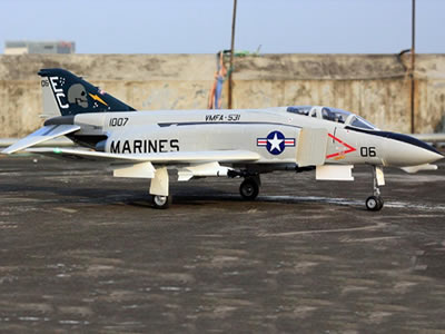 Freewing F-4D Phantom II  Grey 90mm EDF 6S PNP Jet