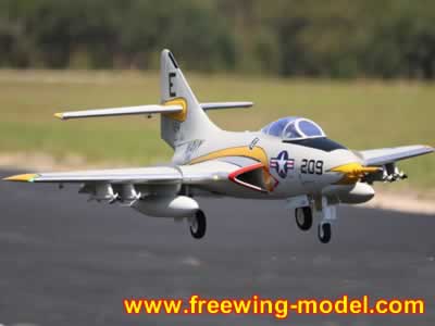 Freewing F9F-8 Cougar Super Scale 80mm EDF PNP with Gyro Jet 