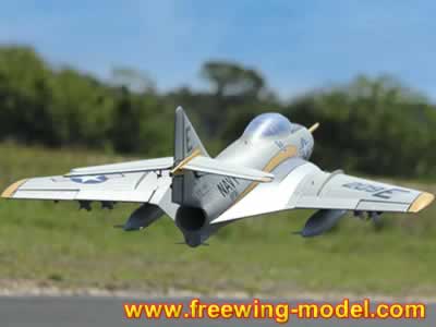 Freewing F9F-8 Cougar Super Scale 80mm EDF PNP with Gyro Jet 