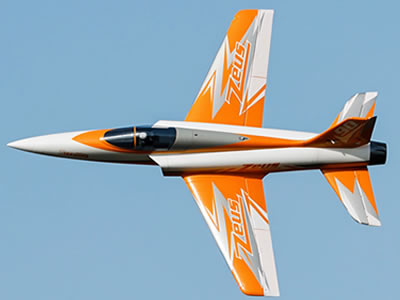 Freewing Zeus v2 90mm EDF Sport ARF Plus  Orange Jet RC Airplane